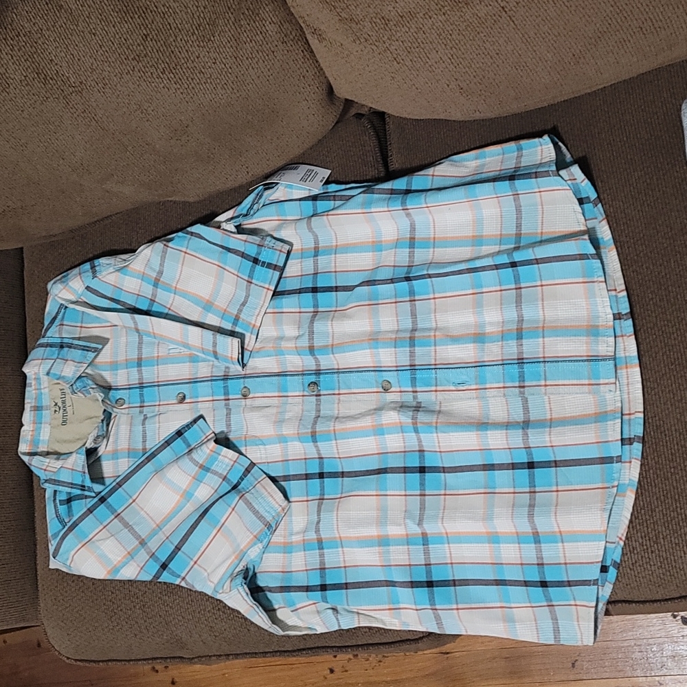 NWT outdoorlife plaid button down